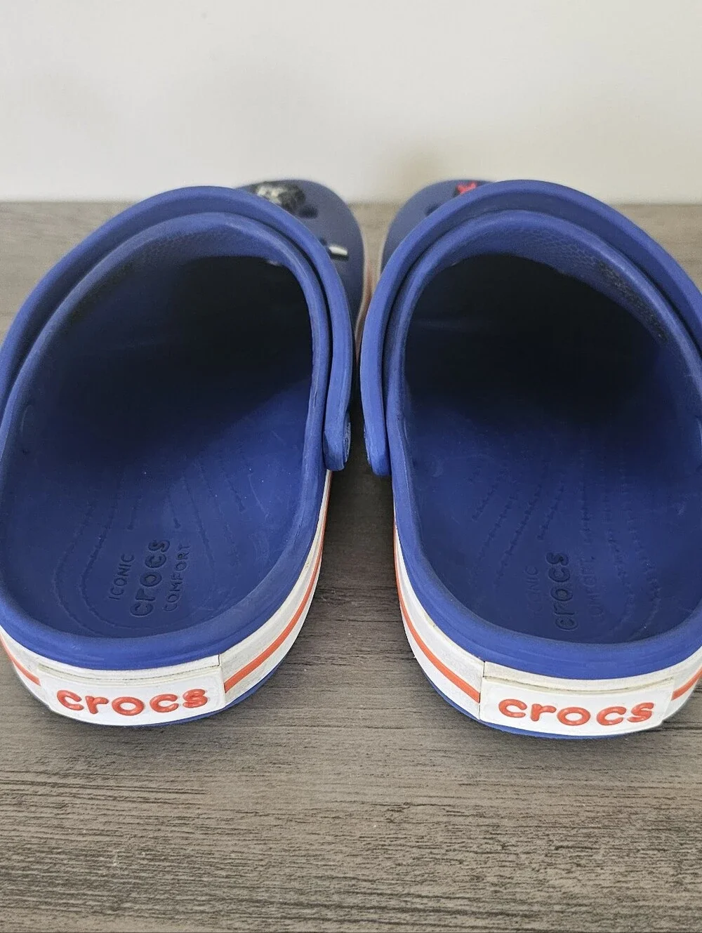 Crocs Kids Blue Marvel Superhero Charms Clog Shoes C 12 Boy